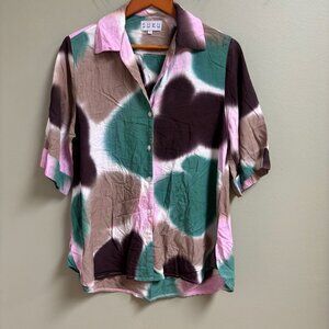 SUKU Womens‎ 100% Bamboo Sleep Shirt Size 2 Sustainable Soft Comfort Breathable